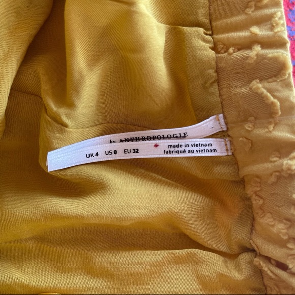 Anthropologie | embroidered midi skirt size 0 nwot - Picture 6 of 12